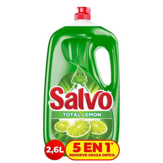 Lavatrastes Líquido Salvo Total Lemon 2.6 L