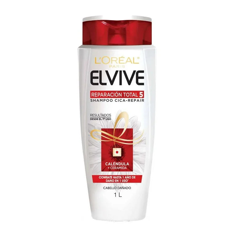 Shampoo L'Oréal Elvive Reparación Total Cabello Dañado 1 l